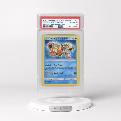 2017 Pokémon Sun & Moon Shining Legends #27 Shining Volcanion - Holo Holo (PSA 10 GEM MINT)