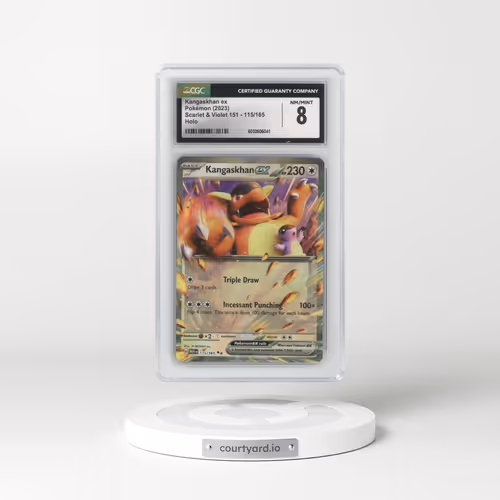 2023 Scarlet & Violet 151 - MEW EN #115/165 Kangaskhan ex (CGC 8 NM-MT)