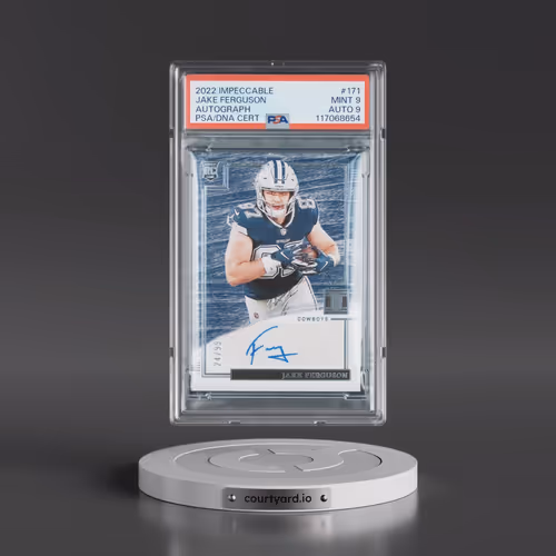 2022 Panini Impeccable #171 Jake Ferguson - Autograph (PSA 9 MINT)