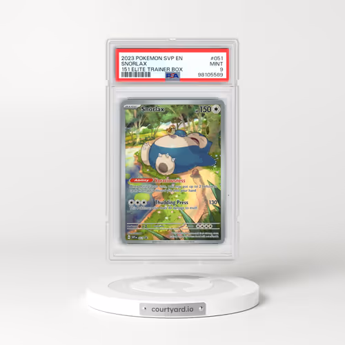 2023 Pokémon Svp EN-SV Black Star Promo #051 Snorlax - 151 Elite Trainer Box (PSA 9 MINT)