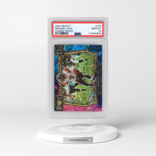 2022 Panini Select #475 Michael Vick - Cosmic Prizm (PSA 10 GEM MINT)