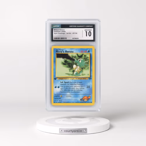2000 Gym Challenge #87/132 Misty's Horsea - 1st Edition 1st Edition (CGC 10 GEM MINT)