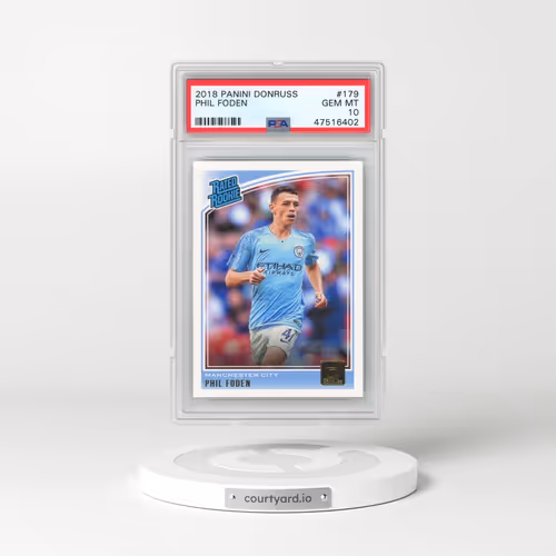 2018 Panini Donruss #179 Phil Foden (PSA 10 GEM MINT)
