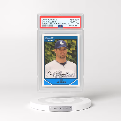 2007 Bowman Draft Picks & Prospects #BDPP29 Cory Kluber (PSA 10 GEM MINT)