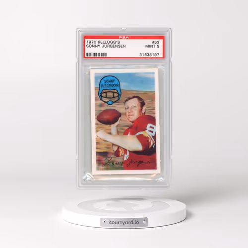 1970 Kellogg's #53 Sonny Jurgensen (PSA 9 MINT)