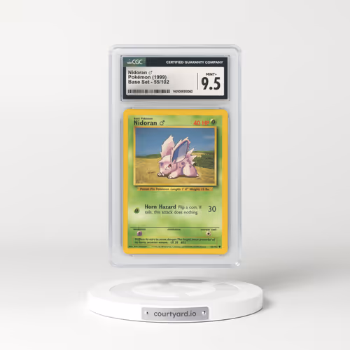 1999 Base Set #55 Nidoran (M) (CGC 9.5 MINT+)