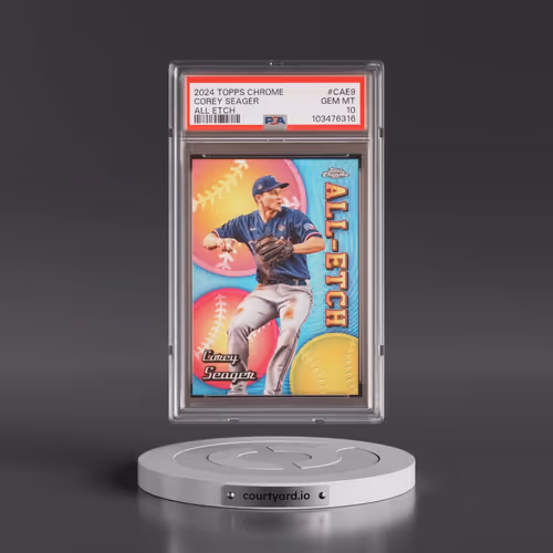2024 Topps Chrome Chrome All Etch #CAE9 Corey Seager (PSA 10 GEM MINT)