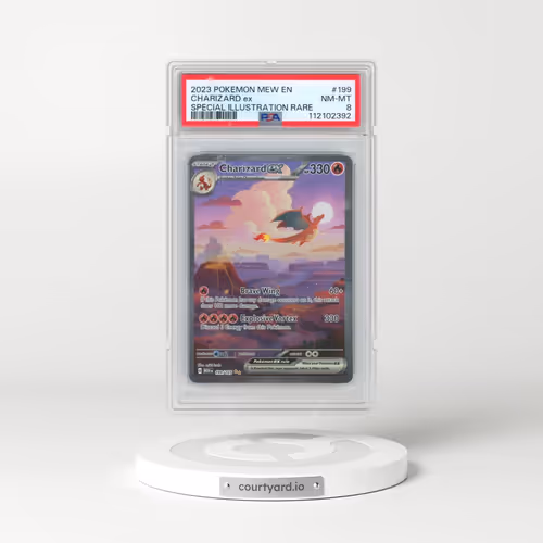 2023 Pokémon Mew EN-151 #199 Charizard EX - Holo Special Illustration Rare (PSA 8 NM-MT)