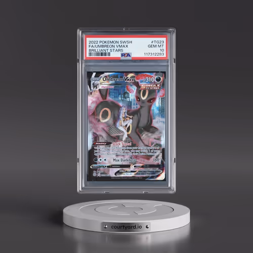 2022 Pokémon Sword & Shield Brilliant Stars #TG23 Umbreon Vmax - Full Art (PSA 10 GEM MINT)