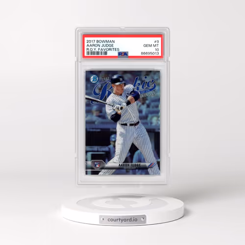 2017 Bowman Rookie of the Year Roy Favorites #9 Aaron Judge (PSA 10 GEM MINT)