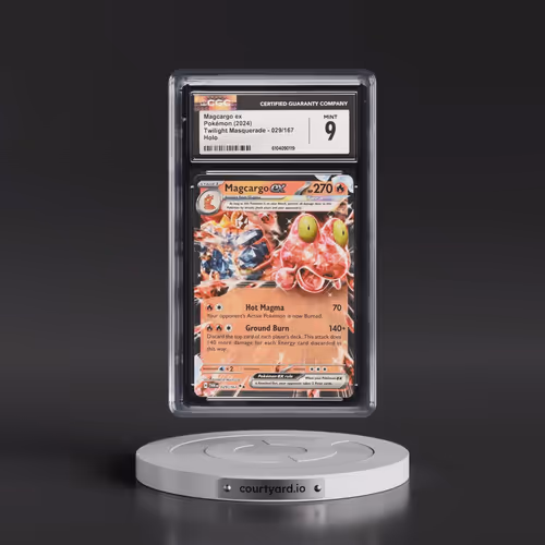 2024 Twilight Masquerade - TWM EN #029/167 Magcargo ex - Holo (CGC 9 MINT)