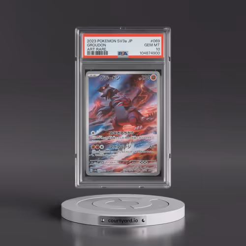 2023 Pokémon Sv3a-Raging Surf #069 Groudon - Art Rare (PSA 10 GEM MINT)