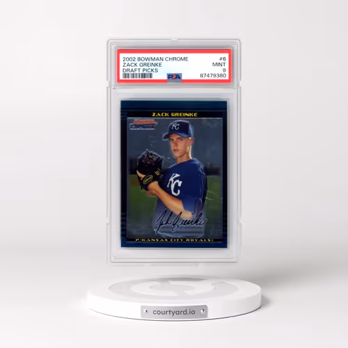 2002 Bowman Chrome Draft Picks #6 Zack Greinke (PSA 9 MINT)