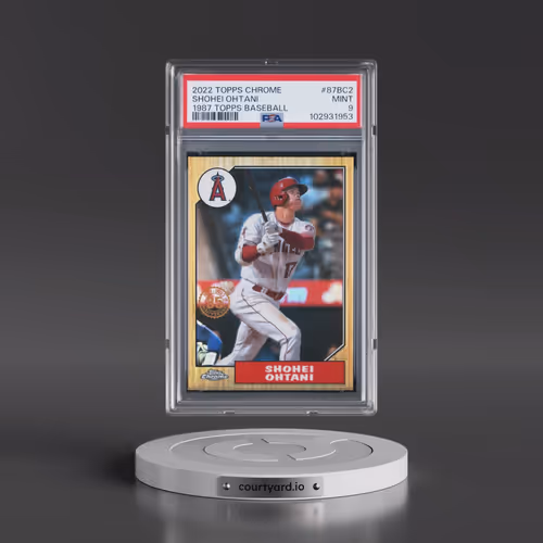 2022 Topps Chrome 1987 Topps Baseball #87BC2 Shohei Ohtani (PSA 9 MINT)