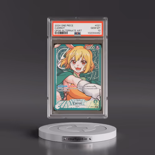 2024 One Piece OP08-Two Legends #021 Carrot - Alternate Art (PSA 10 GEM MINT)