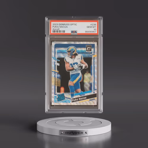 2023 Panini Donruss Optic #238 Puka Nacua - Wave (PSA 10 GEM MINT)