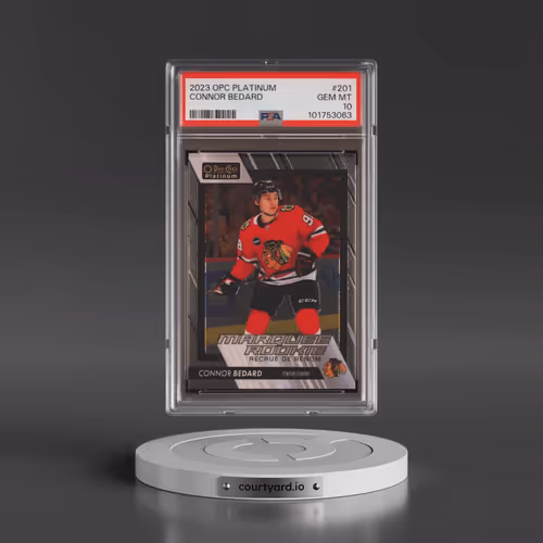 2023 Upper Deck O-Pee-Chee Platinum #201 Connor Bedard (PSA 10 GEM MINT)