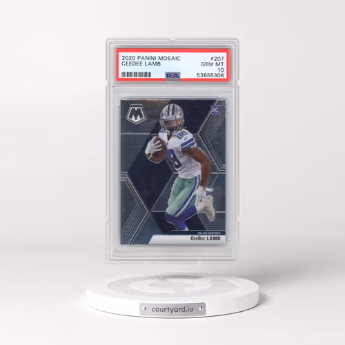 2020 Panini Mosaic #207 Ceedee Lamb (PSA 10 GEM MINT)