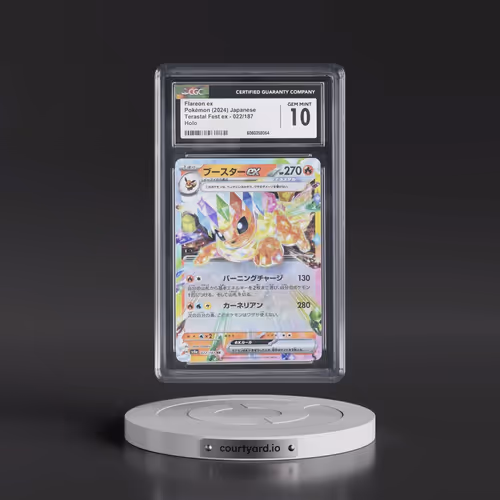 2024 Pokémon Sv8a-Terastal Fest EX #022 Flareon EX - Holo (CGC 10 GEM MINT)
