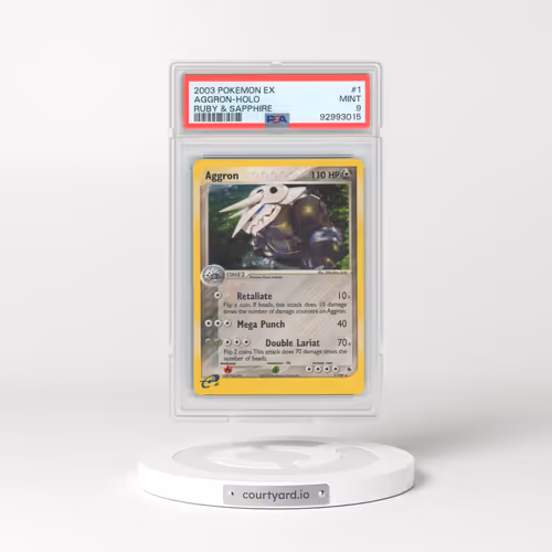2003 Pokémon EX Ruby & Sapphire #1 Aggron - Holo (PSA 9 MINT)