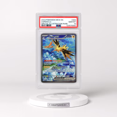 2023 Pokémon Mew EN-151 #202 Zapdos EX - Holo Special Illustration Rare (PSA 10 GEM MINT)