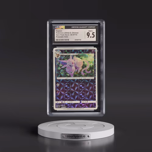2025 Gem Pack Volume 2 - CBB2C - Simplified #05 07/14 Espeon - Geometric Pattern Holo (CGC 9.5 MINT+