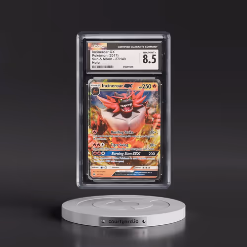 2017 Pokémon Sun & Moon #27 Incineroar GX - Holo (CGC 8.5 NM-MT+)