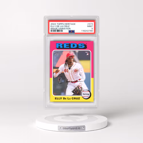 2024 Topps Heritage #473 Elly de La Cruz - Image Variation (PSA 9 MINT)