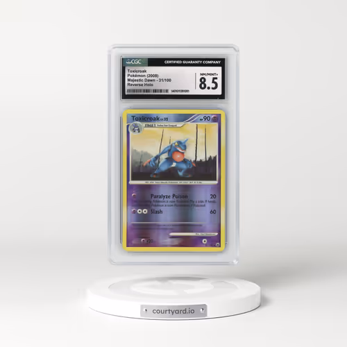 2008 Majestic Dawn #31/100 Toxicroak - Reverse Holo (CGC 8.5 NM-MT+)