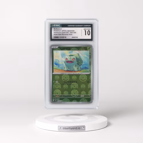 2023 Pokémon Card 151 #001/165 Bulbasaur - Reverse Holo Poké Ball (CGC 10 GEM MINT)