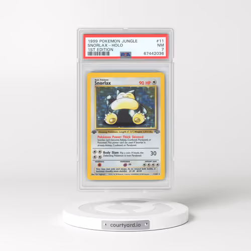 1999 Pokémon Jungle #11 Snorlax - 1st Edition Holo (PSA 7 NM)
