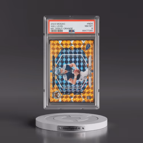2023 Panini Mosaic NFL Debut #ND4 Will Levis - Orange (PSA 8 NM-MT)