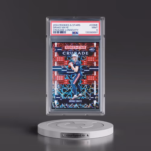 2024 Panini Rookies & Stars Crusade #CDME Drake Maye - Longevity (PSA 9 MINT)