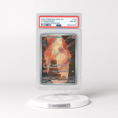 2023 Pokémon Mew EN-151 #168 Charmander - Illustration Rare (PSA 8 NM-MT)