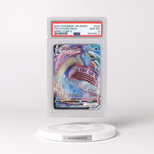 2020 Pokémon Sword & Shield Shiny Star V #032 Lapras Vmax - Full Art (PSA 10 GEM MINT)