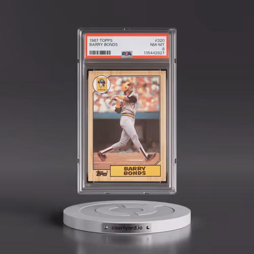 1987 Topps #320 Barry Bonds (PSA 8 NM-MT)