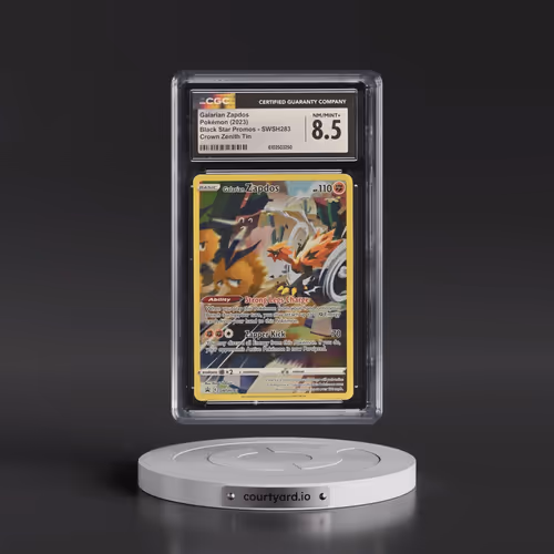 2017 Black Star Promos - Sword & Shield #SWSH283 Galarian Zapdos - Crown Zenith Tin (Holo) (CGC 8.5