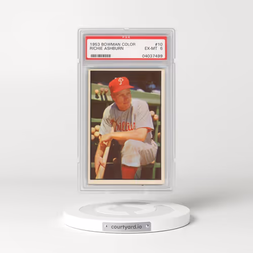 1953 Bowman Color #10 Richie Ashburn (PSA 6 EX-MT)