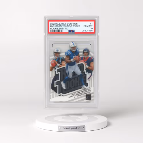 2023 Panini Clearly Donruss Rookie Special #1 Anthony Richardson/Bryce Young/CJ Stroud (PSA 10 GEM M