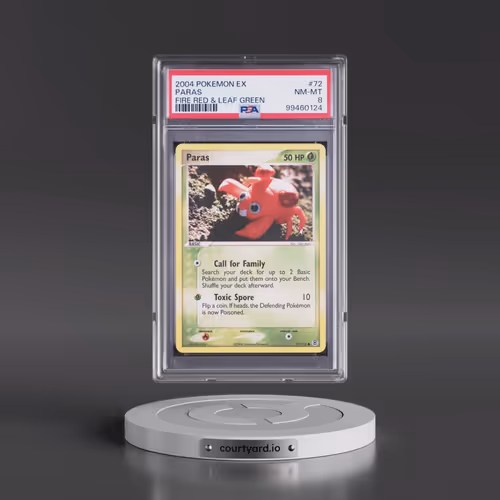 2004 Pokémon EX Fire Red & Leaf Green #72 Paras (PSA 8 NM-MT)