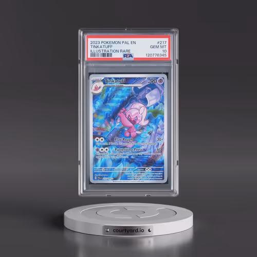 2023 Pokémon Pal EN-Paldea Evolved #217 Tinkatuff - Illustration Rare (PSA 10 GEM MINT)