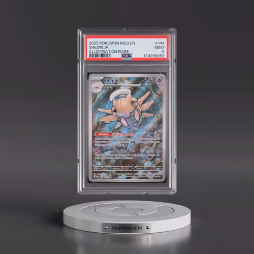 2025 Pokémon Meg EN-Mega Evolution #144 Shedinja - Illustration Rare (PSA 9 MINT)