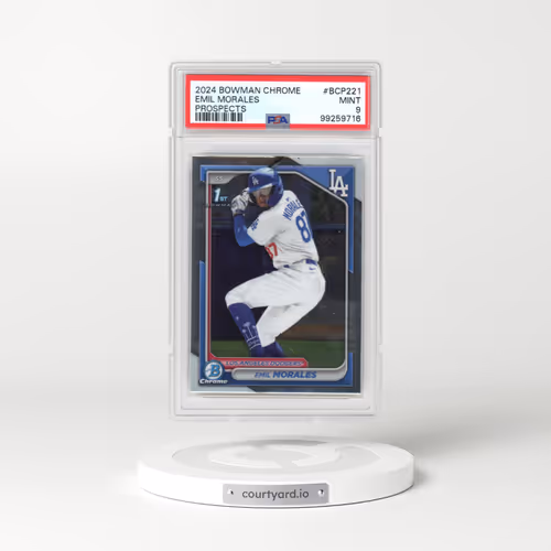 2024 Bowman Chrome Prospects #BCP221 Emil Morales (PSA 9 MINT)