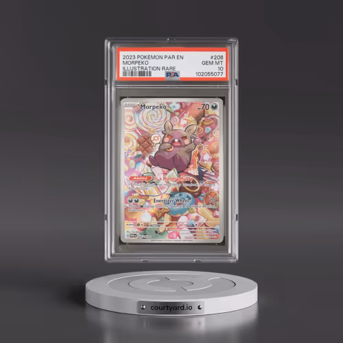 2023 Pokémon Par EN-Paradox Rift #206 Morpeko - Illustration Rare (PSA 10 GEM MINT)