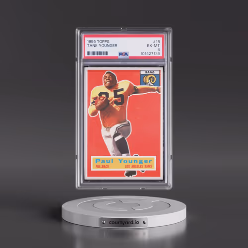 1956 Topps #18 Tank Younger (PSA 6 EX-MT)