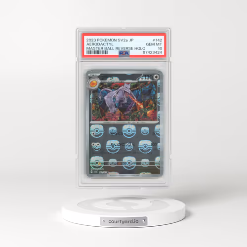 2023 Pokémon Sv2a-Pokemon 151 #142 Aerodactyl - Reverse Holo Master Ball (PSA 10 GEM MINT)