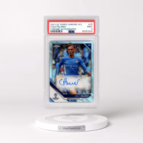 2021 Topps Chrome UEFA Champions League Chrome Autographs #CP Cole Palmer (PSA 9 MINT)
