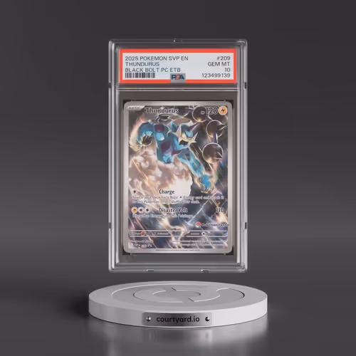2025 Pokémon Svp EN-SV Black Star Promo #209 Thundurus - Black Bolt Pokemon Center Elite Trainer Box