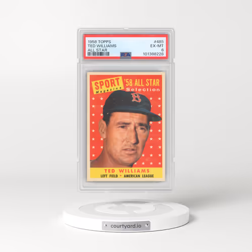 1958 Topps #485 Ted Williams - All Star (PSA 6 EX-MT)