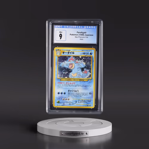 1999 Neo Premium File Feraligatr - No Rarity - Holo (CGC 9 MINT)